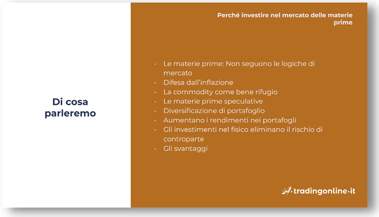 corso materie prime