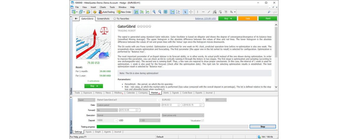 Metatrader 5 - strategie