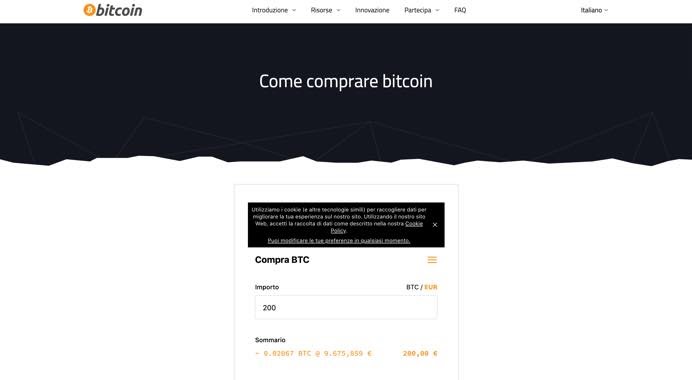 come comprare bitcoin