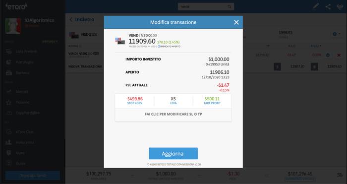 modificare operazioni webtrader etoro