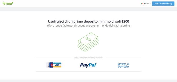 piattaforma criptovalute deposito etoro