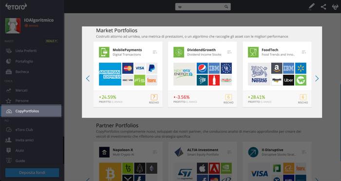 sp500 copyportfolio investire etoro