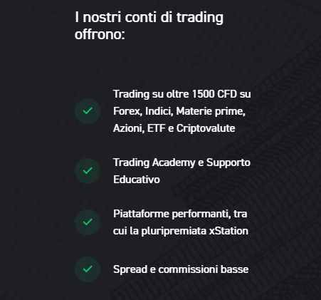 xtb broker conti di trading