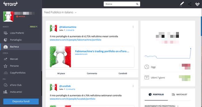 copiare bacheca etoro